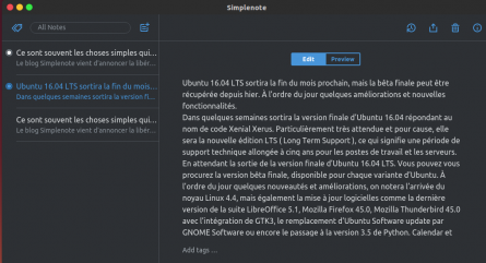 Simplenote est désormais disponible pour Linux et Windows